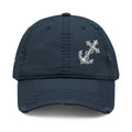 Christian Anchor Cross Embroidered Dad Hat