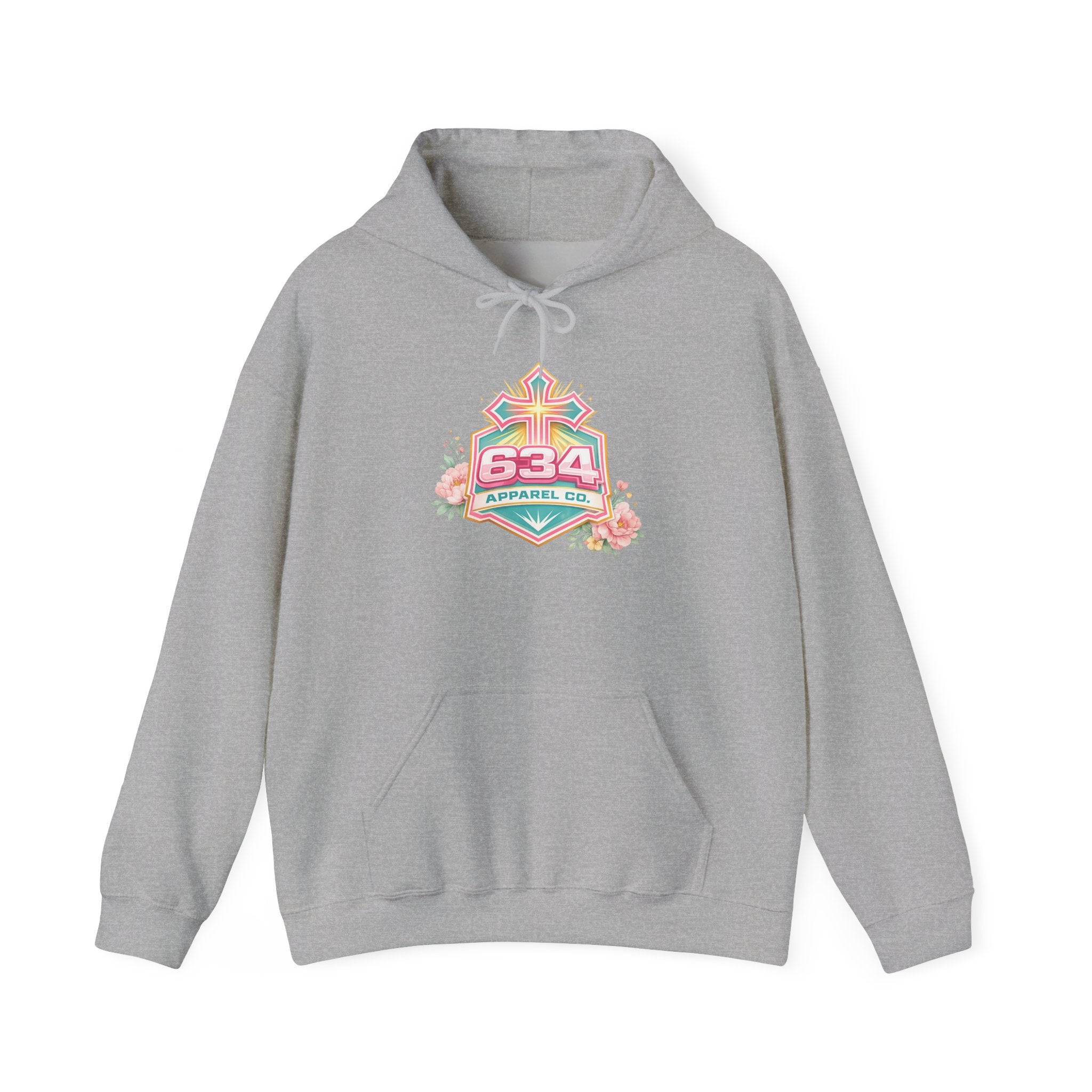 Floral Embrace Impossibilities Hooded Sweatshirt — Inspirational 'Expect to See Miracles' Quote