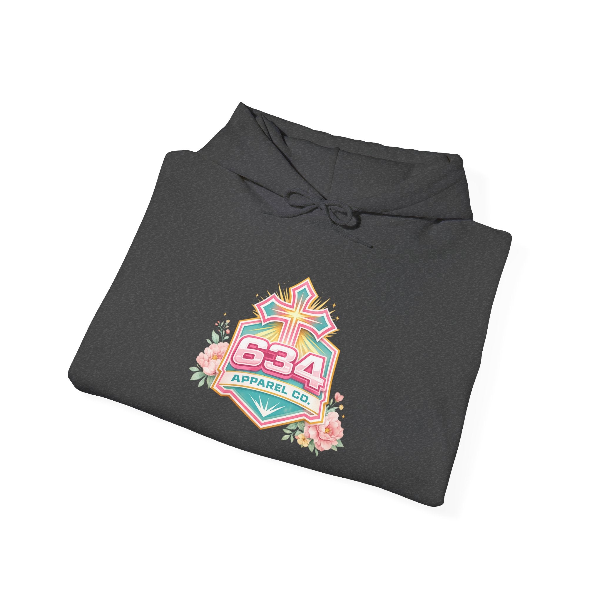 Floral Christian Hoodie — "My Worship Is Loud Because My Wounds Were Deep"