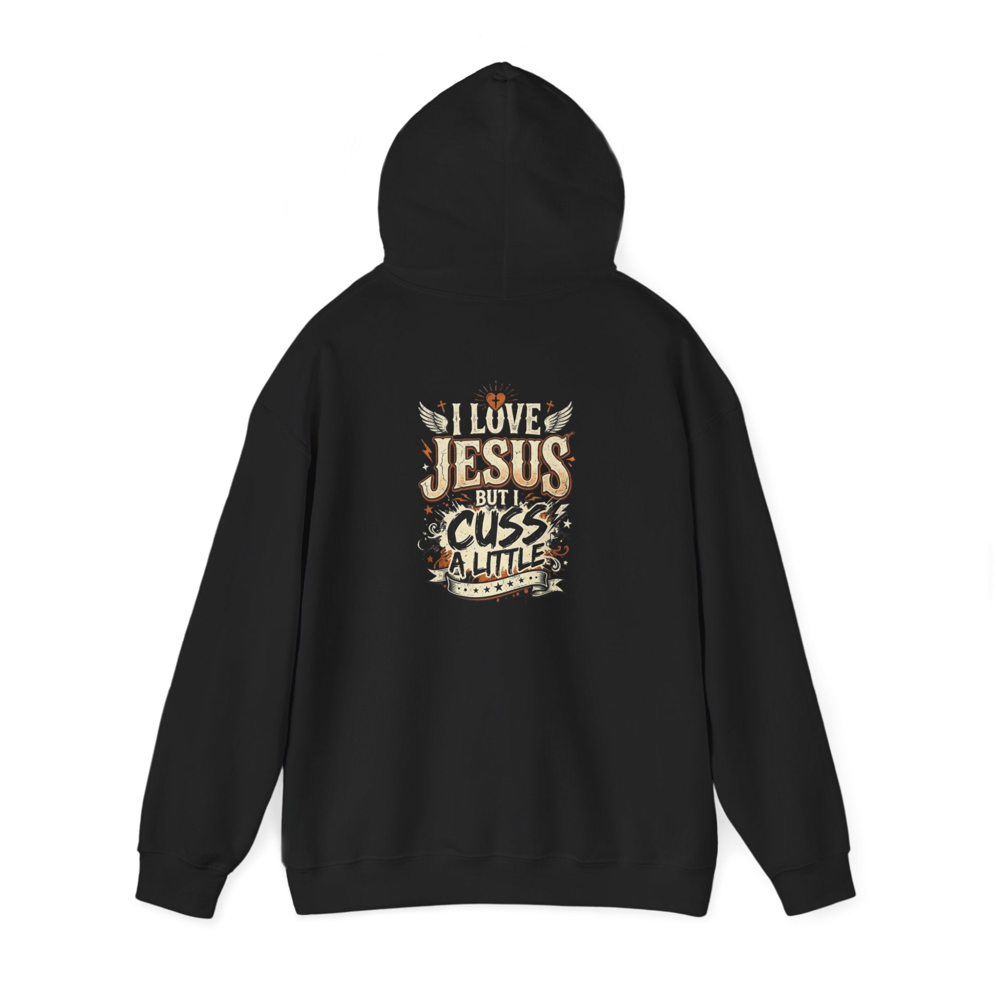 I Love Jesus But I Cuss a Little Hoodie — Christian Faith Hoodie
