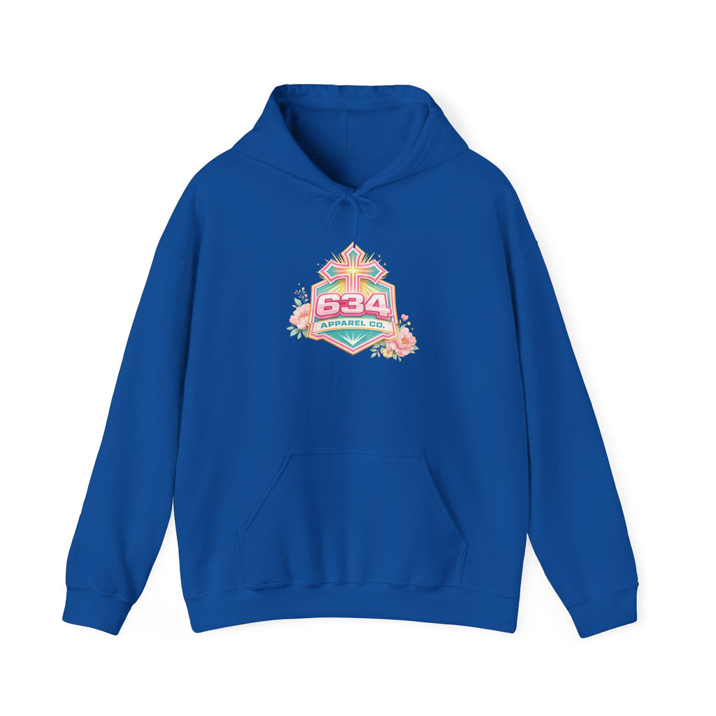 Floral Christian Hoodie — "My Worship Is Loud Because My Wounds Were Deep"
