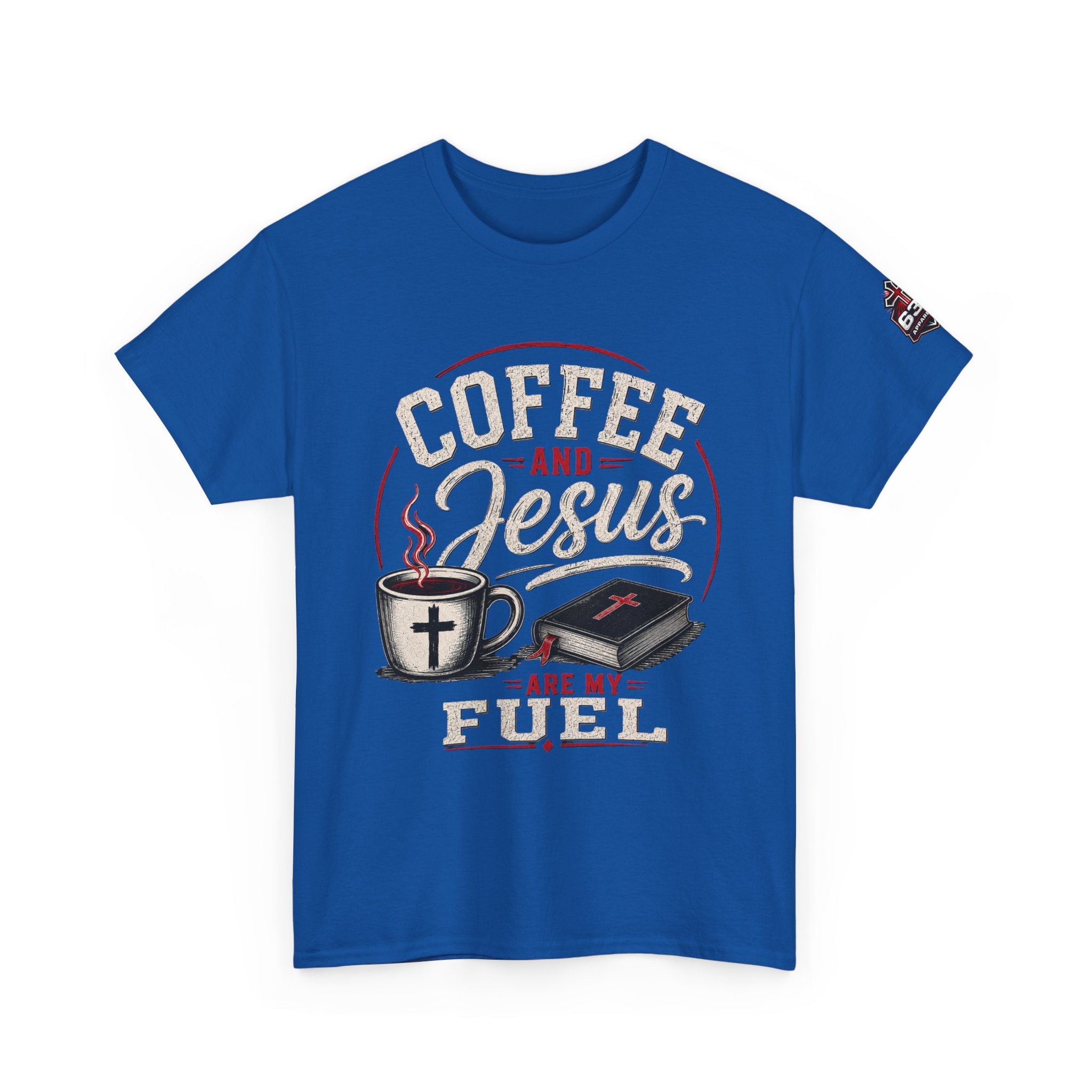 Coffee and Jesus Are My Fuel T-Shirt — Faith & Coffee Graphic Tee