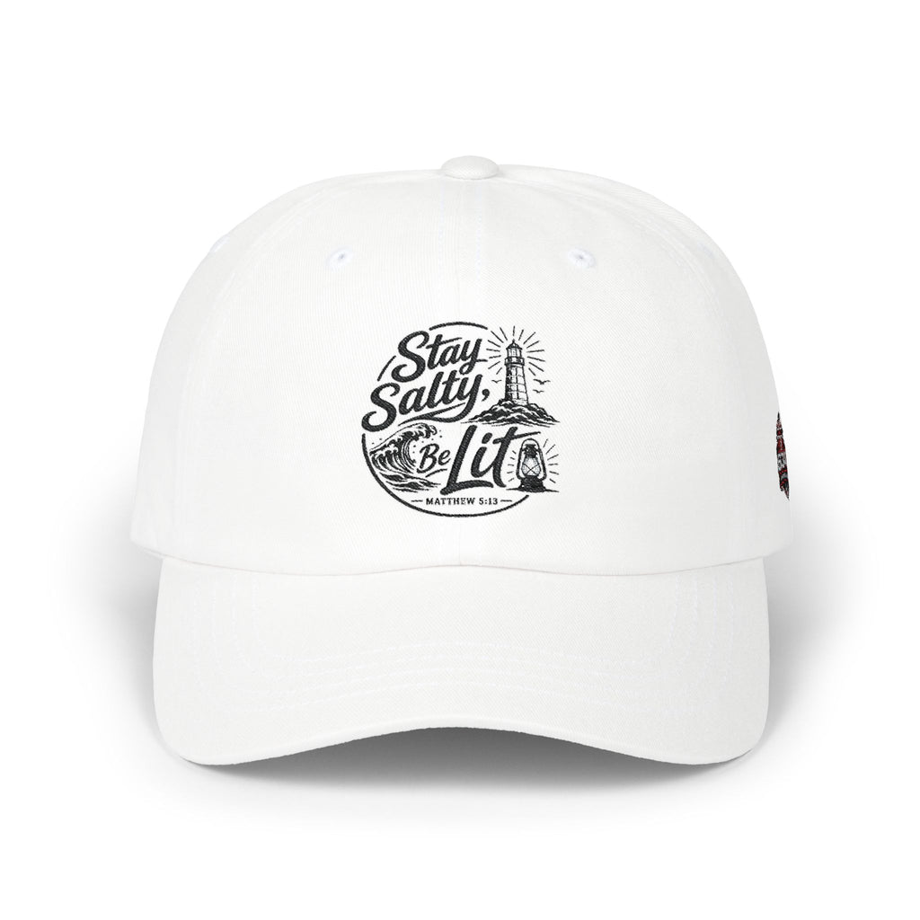 Classic Dad Cap — "Stay Salty Be Lit" Matthew 5:13-16 Embroidered Hat