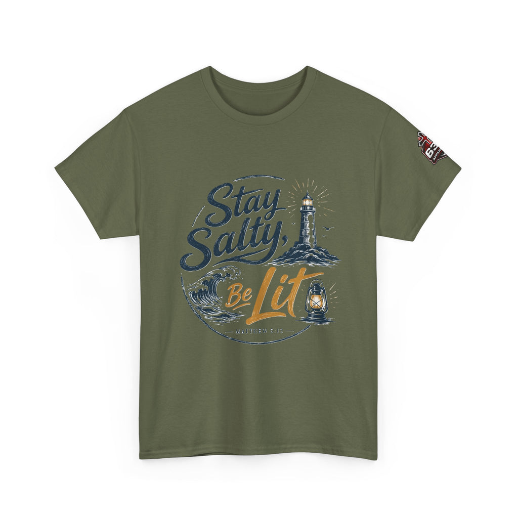 Stay Salty Be Lit Matthew 5:13-16 Christian T-Shirt