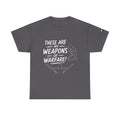 Worship & Prayer Tee — "These Are My Weapons of Warfare" Christian T-Shirt