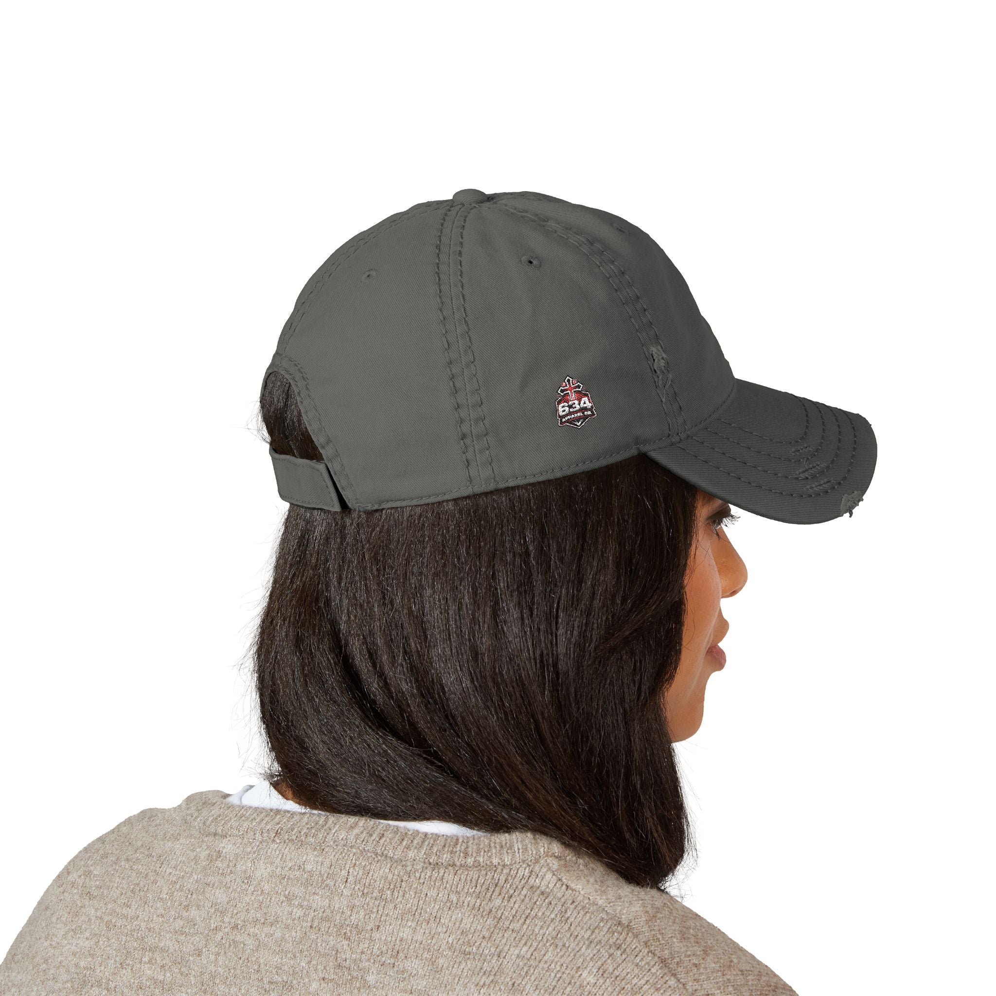 Christian Anchor Cross Embroidered Dad Hat