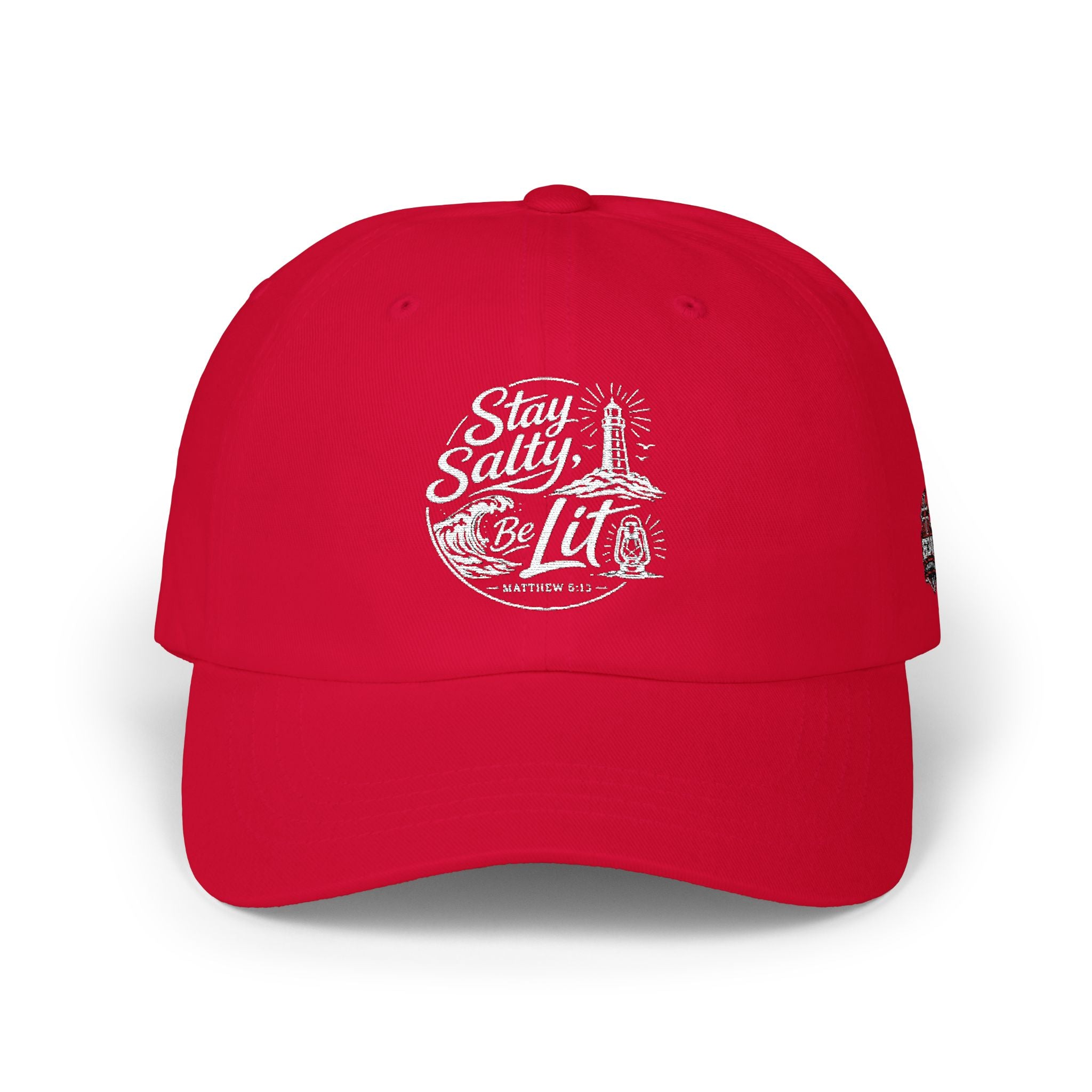 Classic Dad Cap — "Stay Salty Be Lit" Matthew 5:13-16 Embroidered Hat