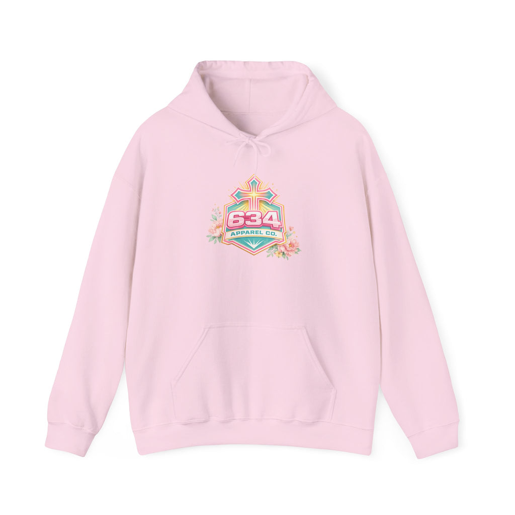 Floral Christian Hoodie — "My Worship Is Loud Because My Wounds Were Deep"
