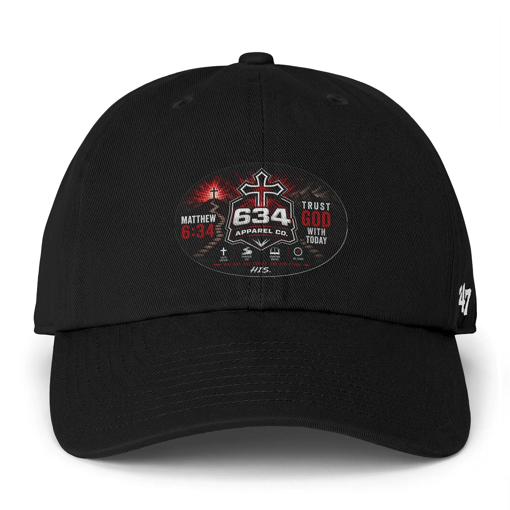 Trust God with Today— 634 Apparel Matthew 6:34 Cap
