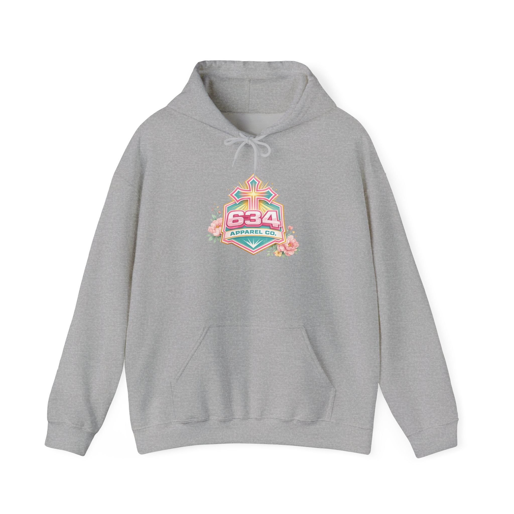 Floral Christian Hoodie — "My Worship Is Loud Because My Wounds Were Deep"