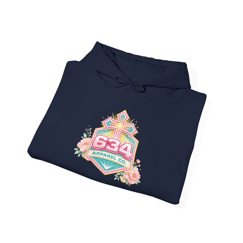 Floral Embrace Impossibilities Hooded Sweatshirt — Inspirational 'Expect to See Miracles' Quote