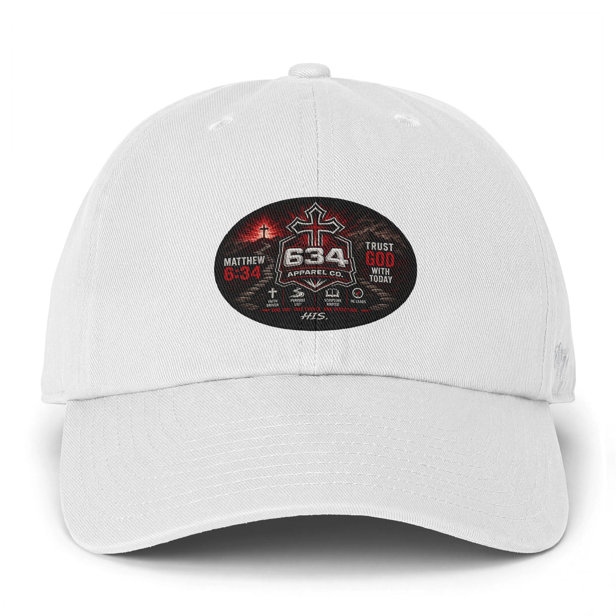 Trust God with Today— 634 Apparel Matthew 6:34 Cap