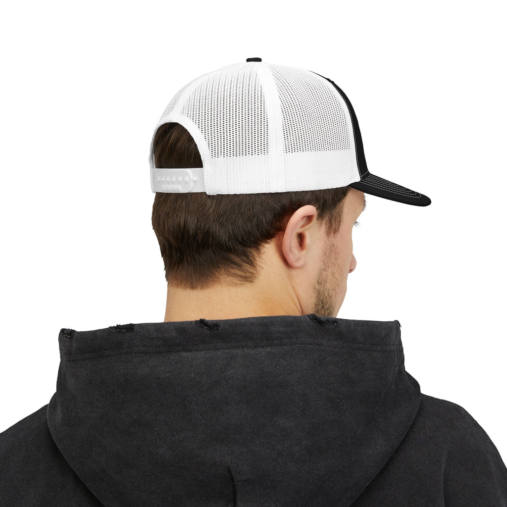 Christian Anchor Cross Snapback Trucker Cap – "Jesus is Our Anchor"