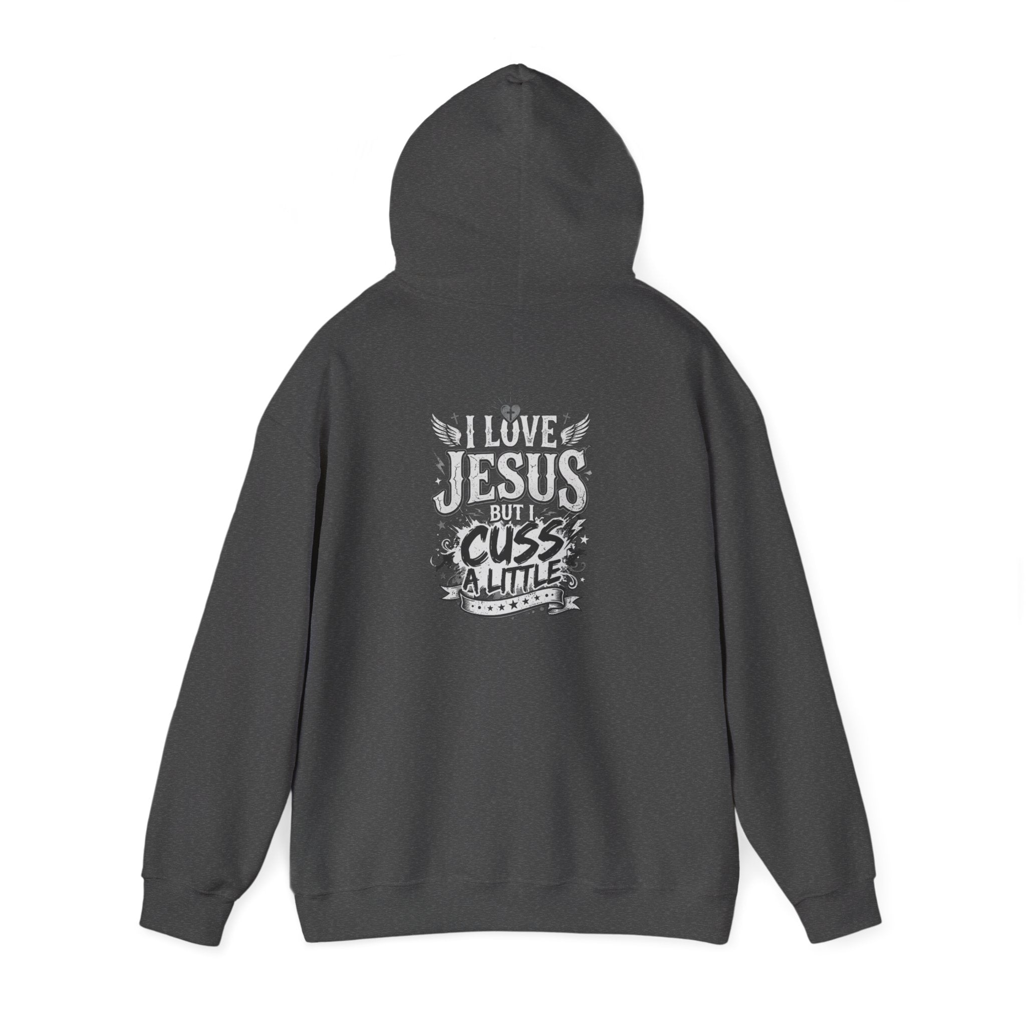 I Cuss a Little Christian Hoodie — Cheeky Faith Saying