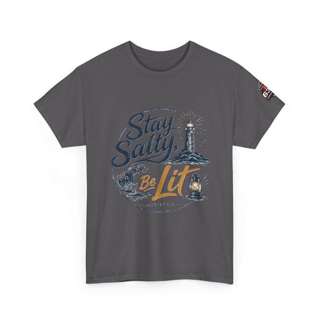 Stay Salty Be Lit Matthew 5:13-16 Christian T-Shirt