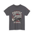 Coffee and Jesus Are My Fuel T-Shirt — Faith & Coffee Graphic Tee