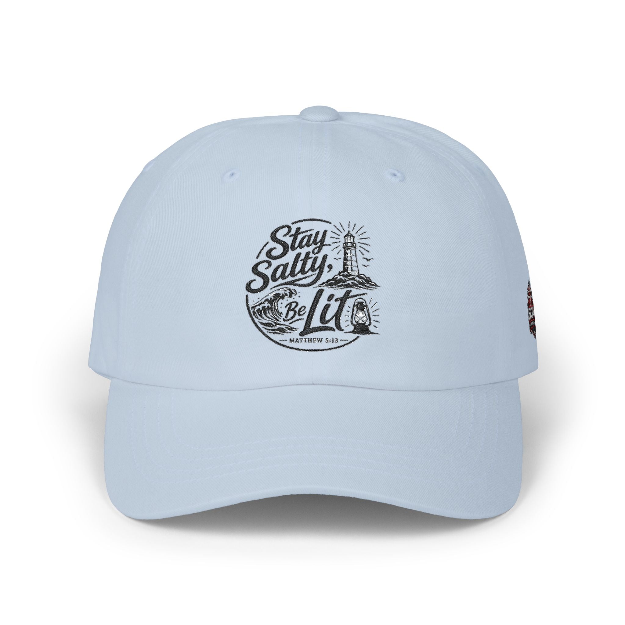 Classic Dad Cap — "Stay Salty Be Lit" Matthew 5:13-16 Embroidered Hat