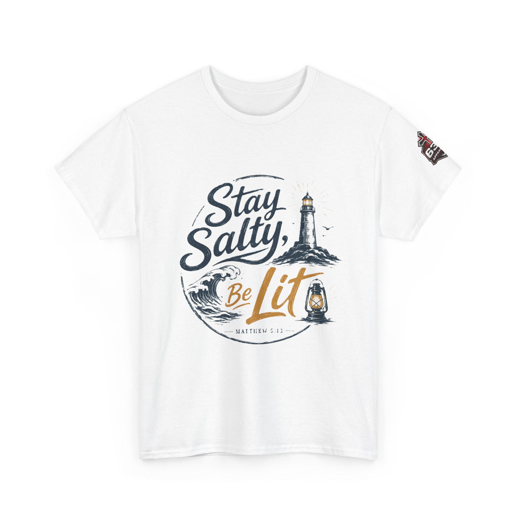 Stay Salty Be Lit Matthew 5:13-16 Christian T-Shirt