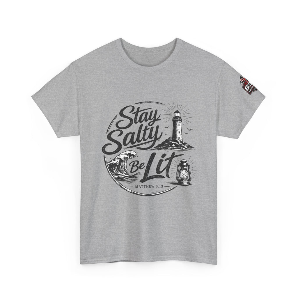 Stay Salty Be Lit Matthew 5:13-16 Christian T-Shirt