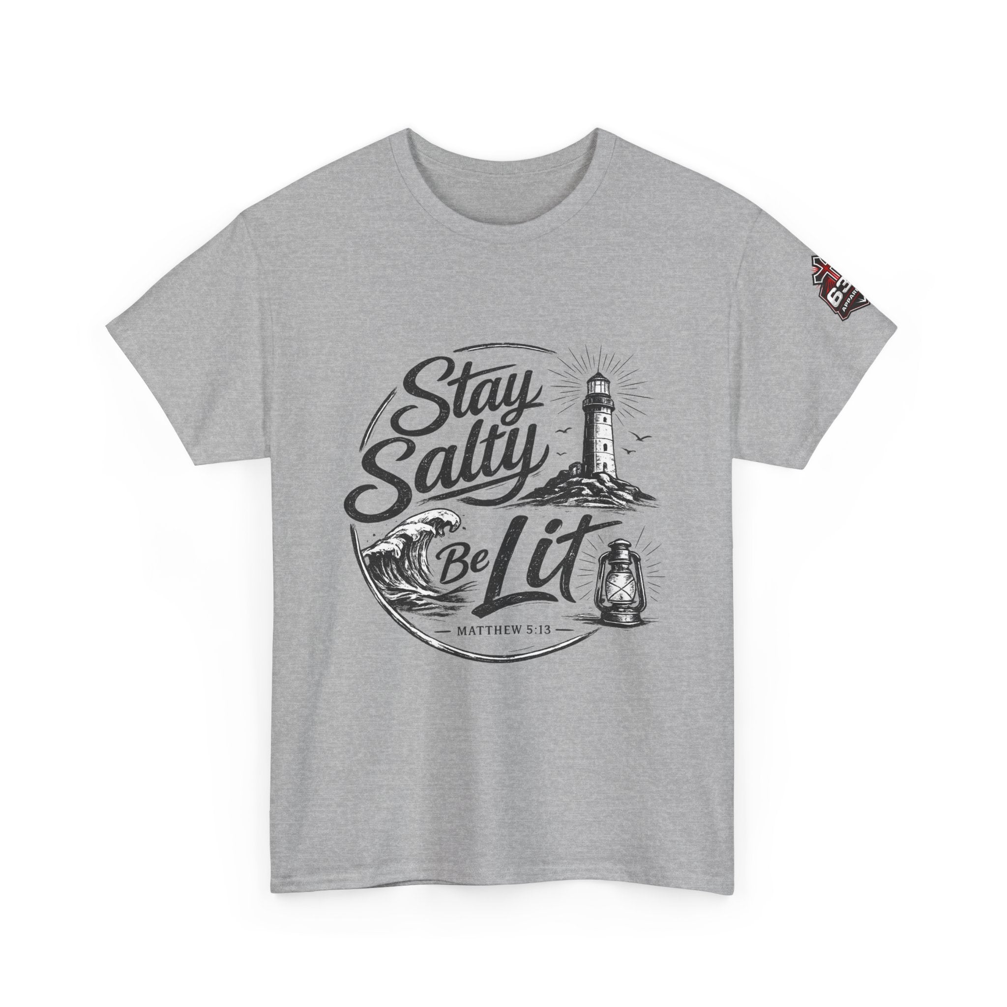 Stay Salty Be Lit Matthew 5:13-16 Christian T-Shirt