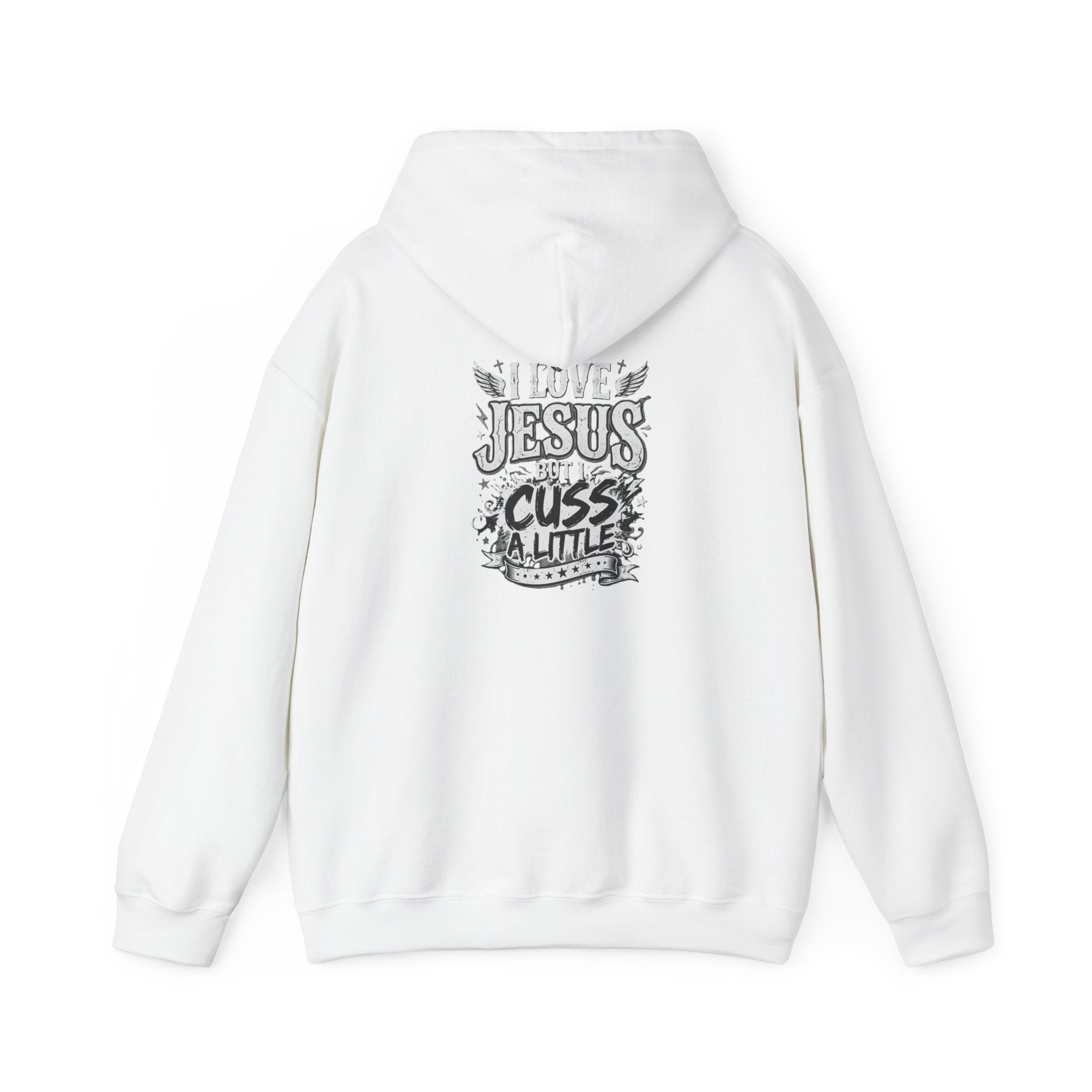 I Cuss a Little Christian Hoodie — Cheeky Faith Saying