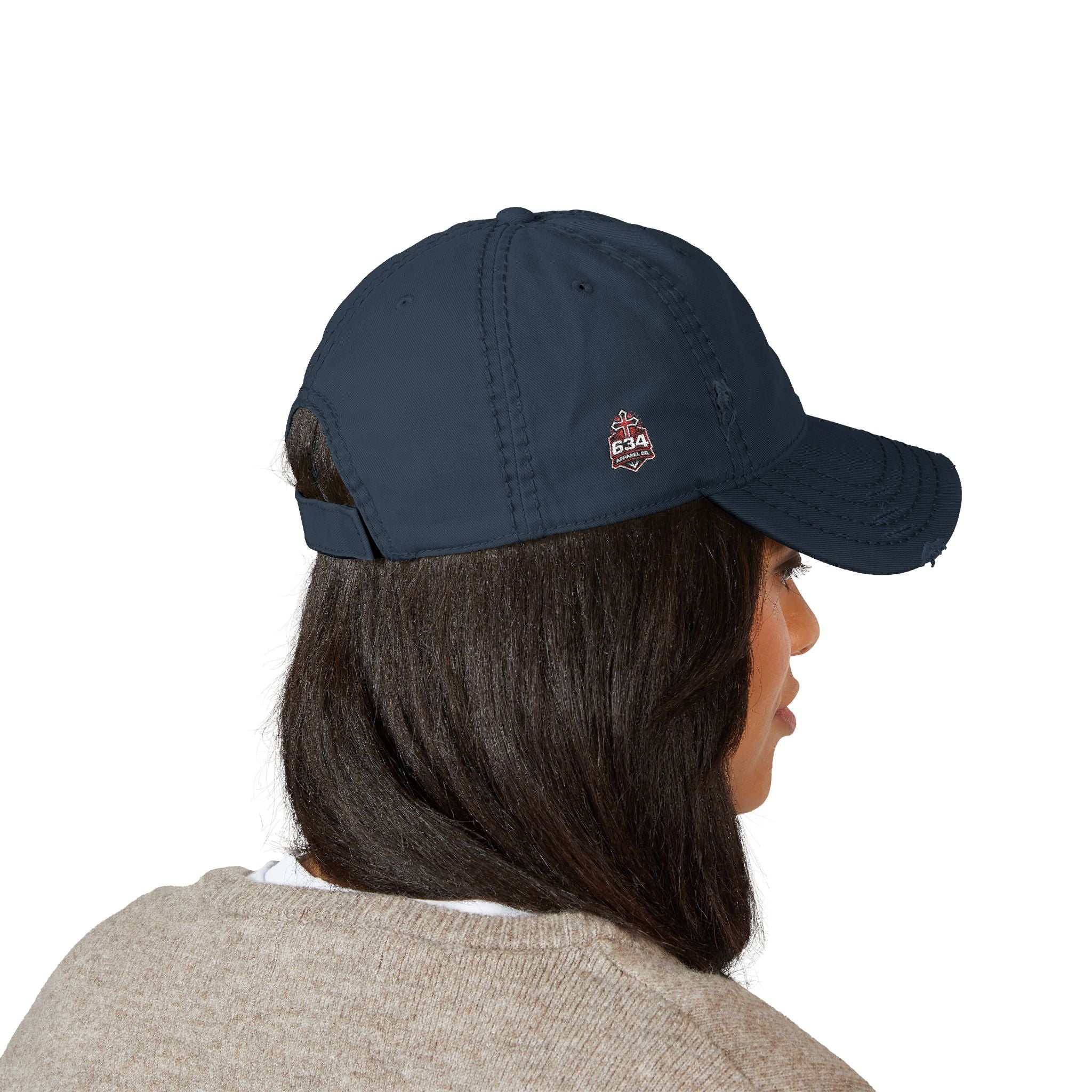 Christian Anchor Cross Embroidered Dad Hat