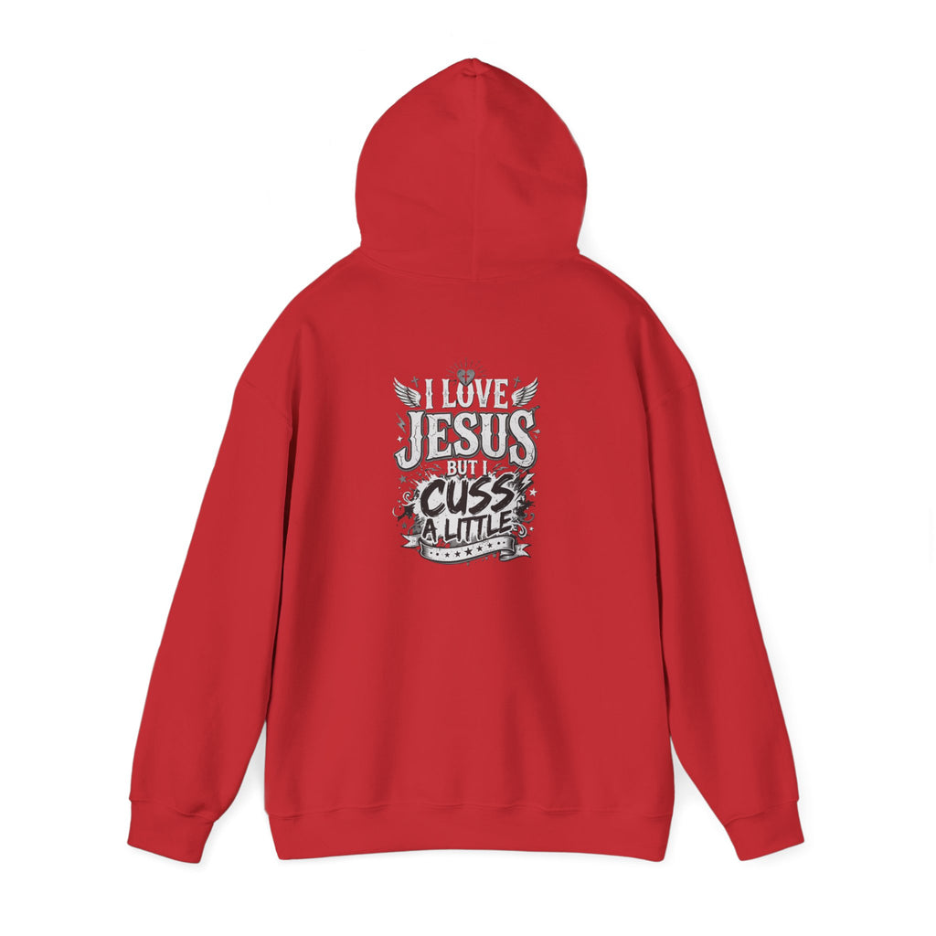 I Cuss a Little Christian Hoodie — Cheeky Faith Saying