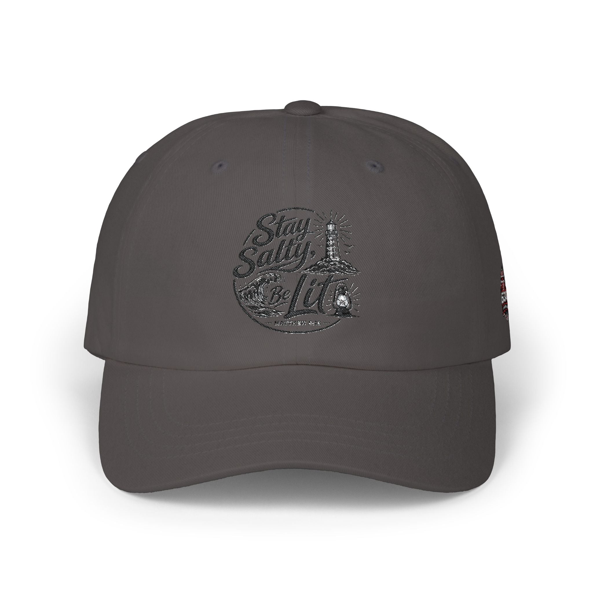 Classic Dad Cap — "Stay Salty Be Lit" Matthew 5:13-16 Embroidered Hat