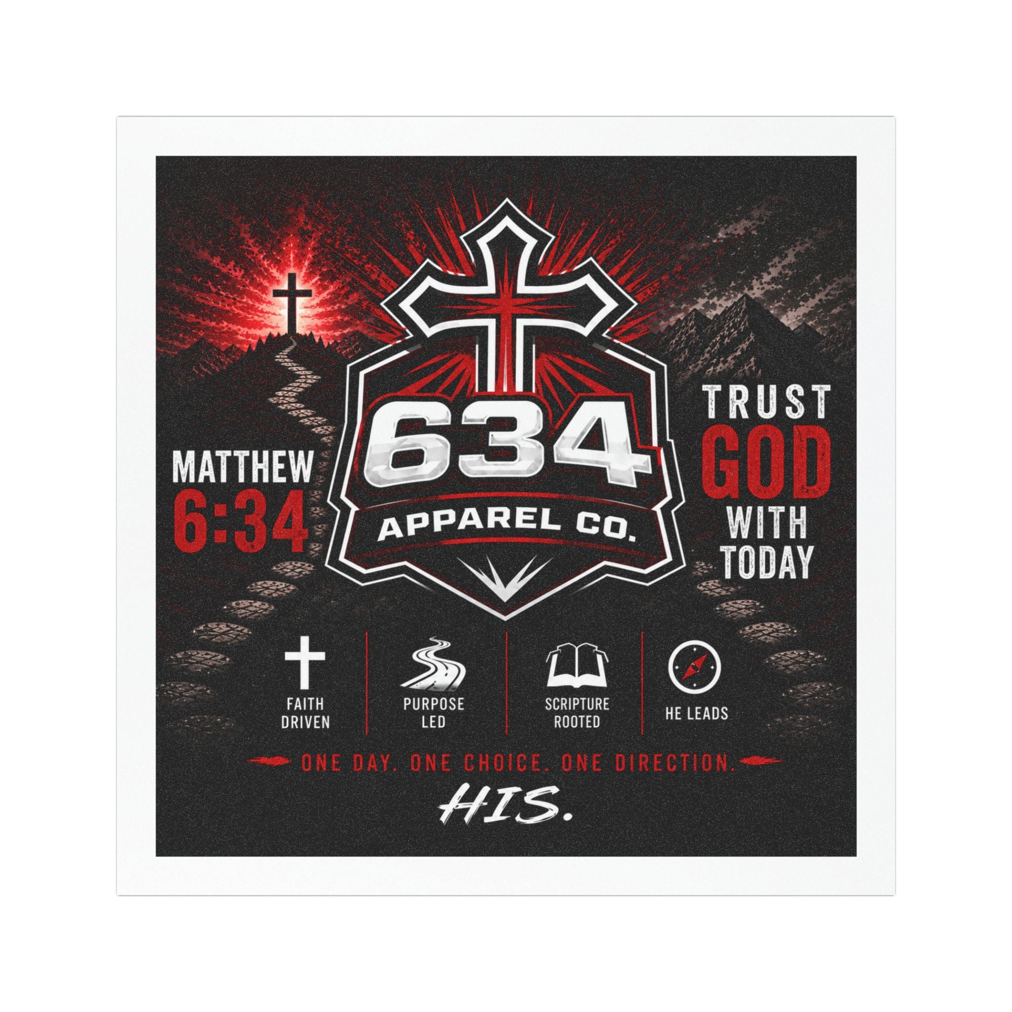 Car Magnet — "634ApparelCo"  Faith Decal