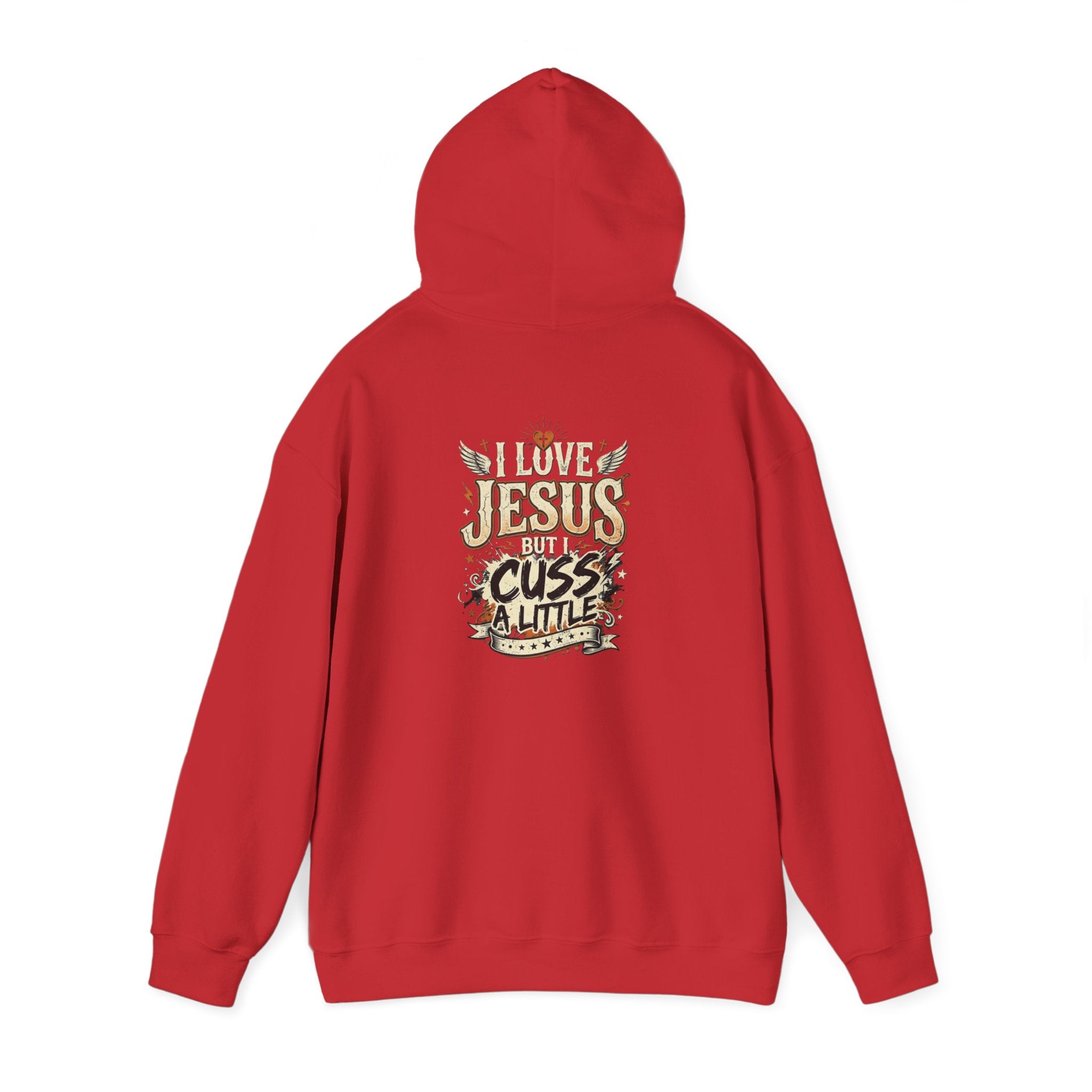 I Love Jesus But I Cuss a Little Hoodie — Christian Faith Hoodie