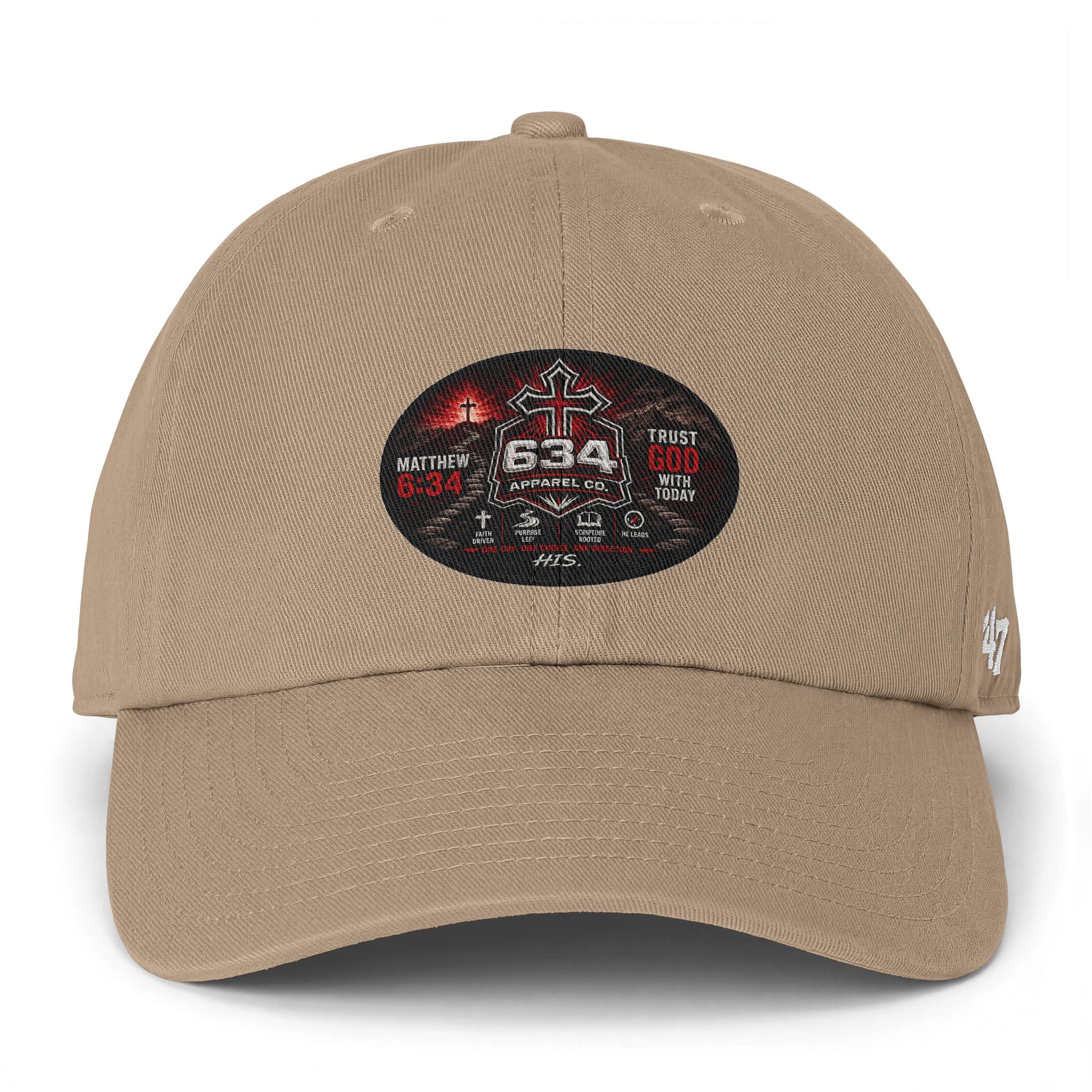 Trust God with Today— 634 Apparel Matthew 6:34 Cap