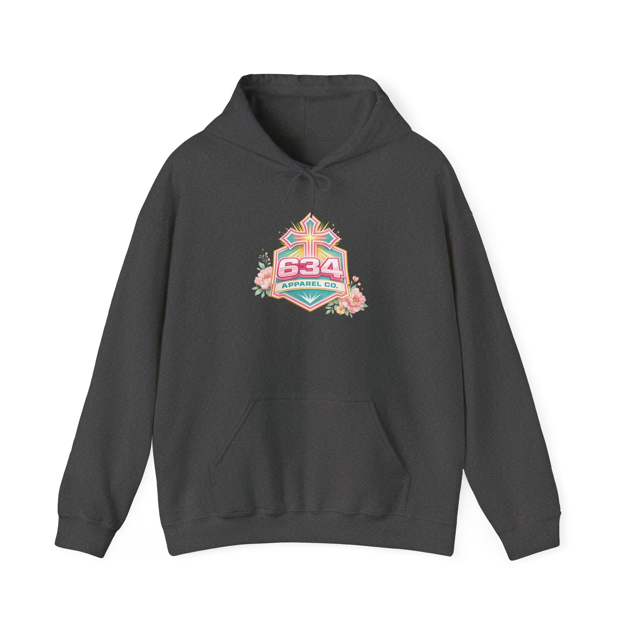 Floral Christian Hoodie — "My Worship Is Loud Because My Wounds Were Deep"