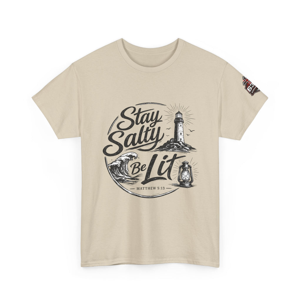 Stay Salty Be Lit Matthew 5:13-16 Christian T-Shirt