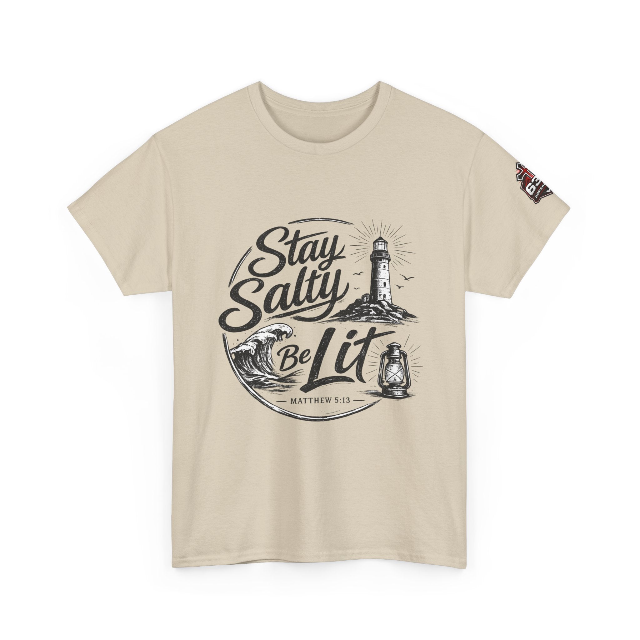 Stay Salty Be Lit Matthew 5:13-16 Christian T-Shirt