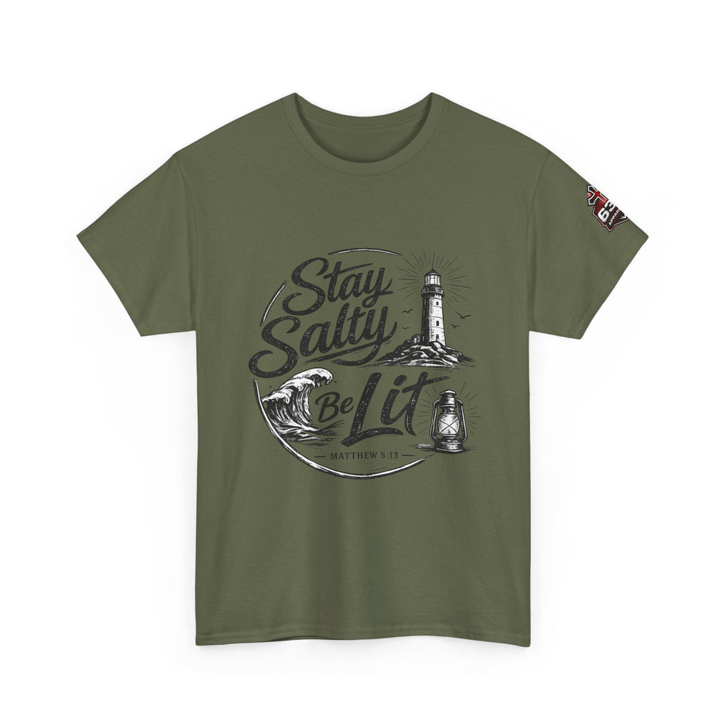 Stay Salty Be Lit Matthew 5:13-16 Christian T-Shirt