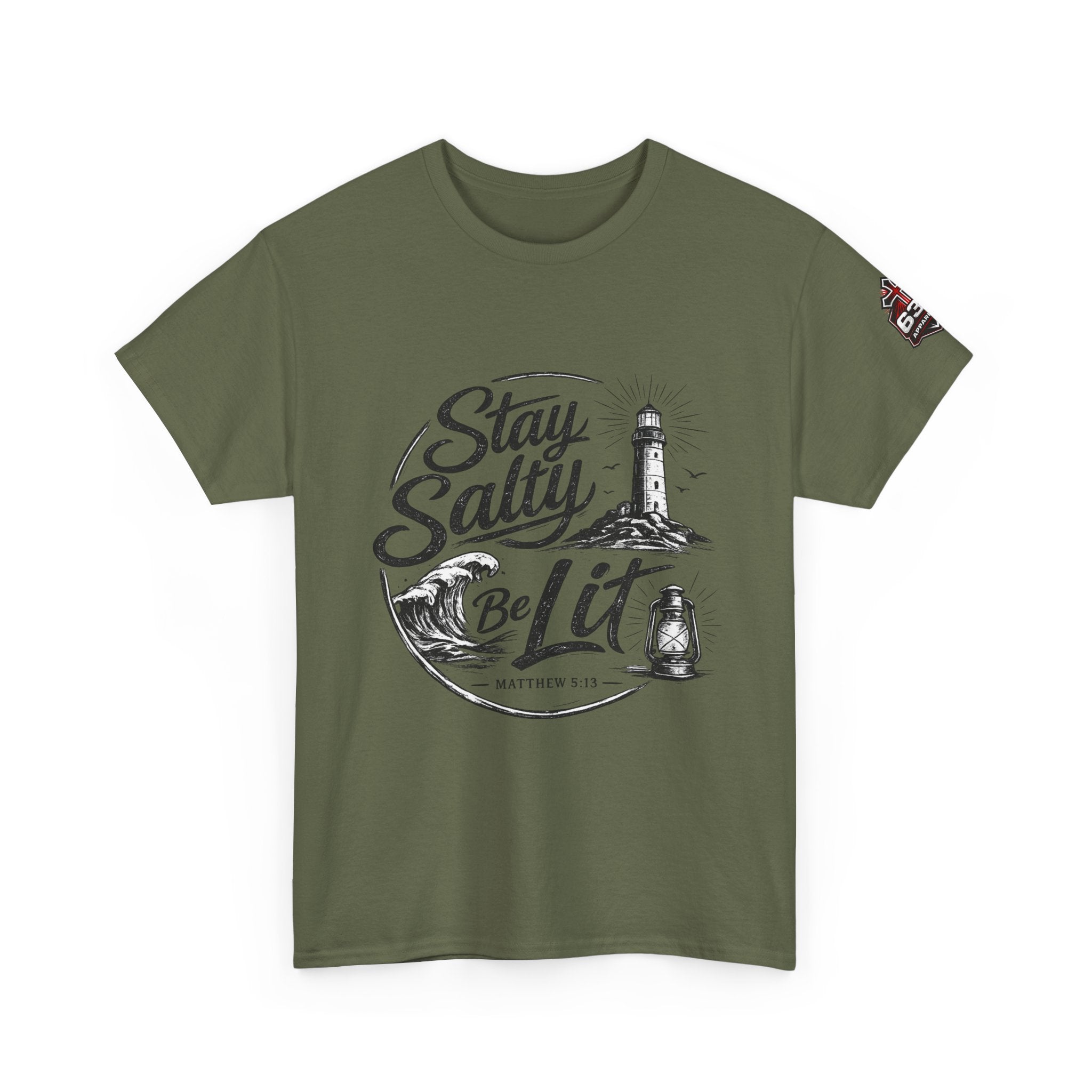 Stay Salty Be Lit Matthew 5:13-16 Christian T-Shirt