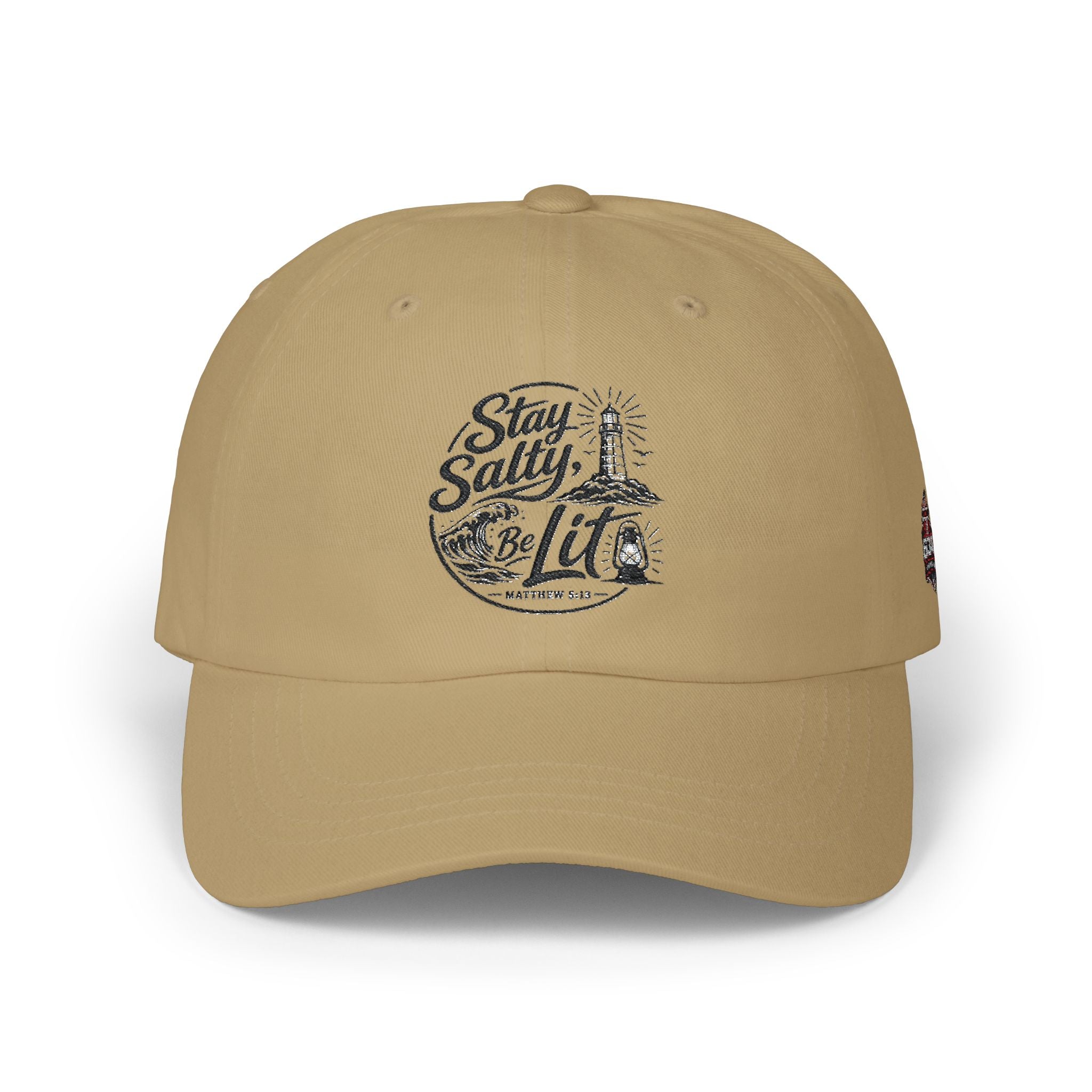 Classic Dad Cap — "Stay Salty Be Lit" Matthew 5:13-16 Embroidered Hat