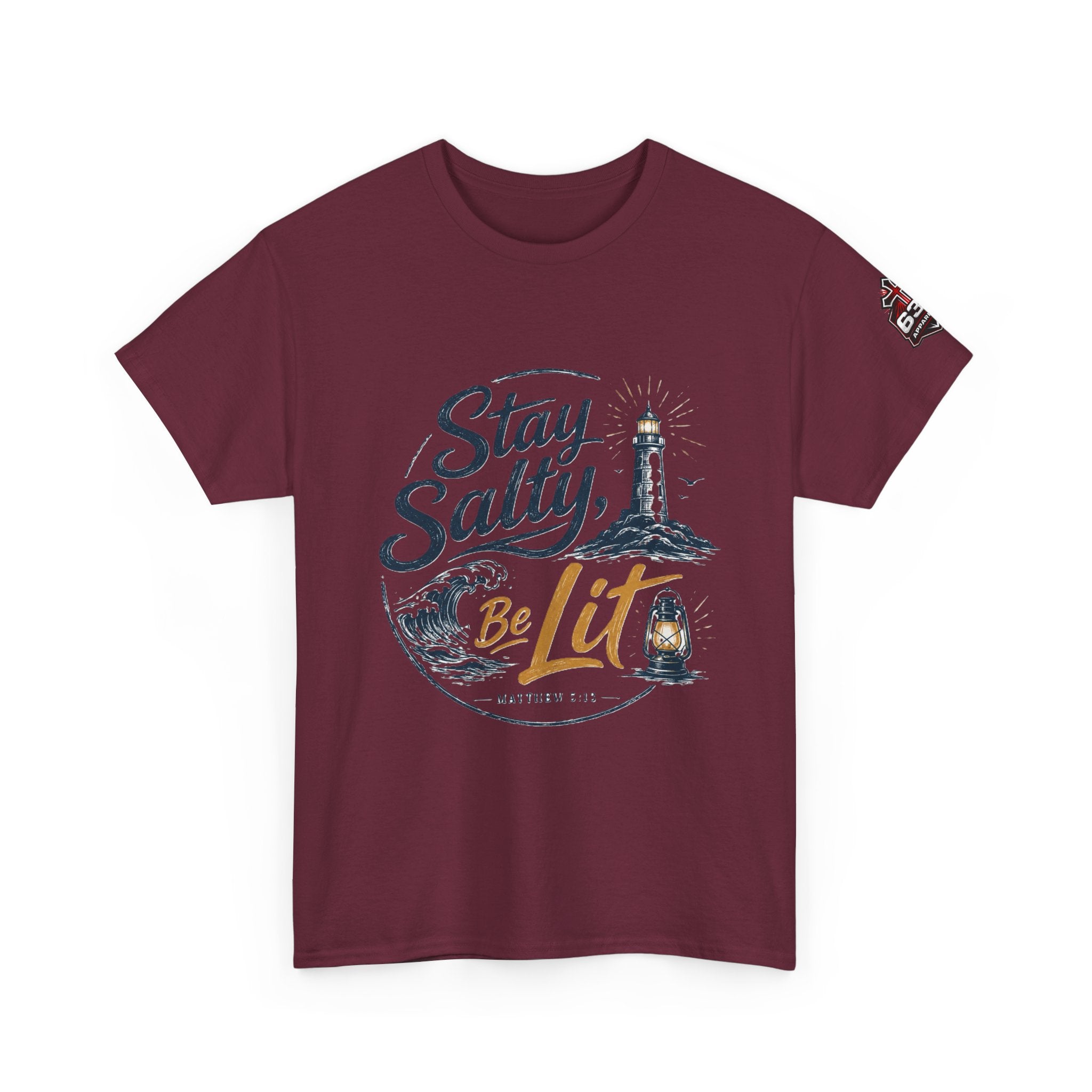 Stay Salty Be Lit Matthew 5:13-16 Christian T-Shirt