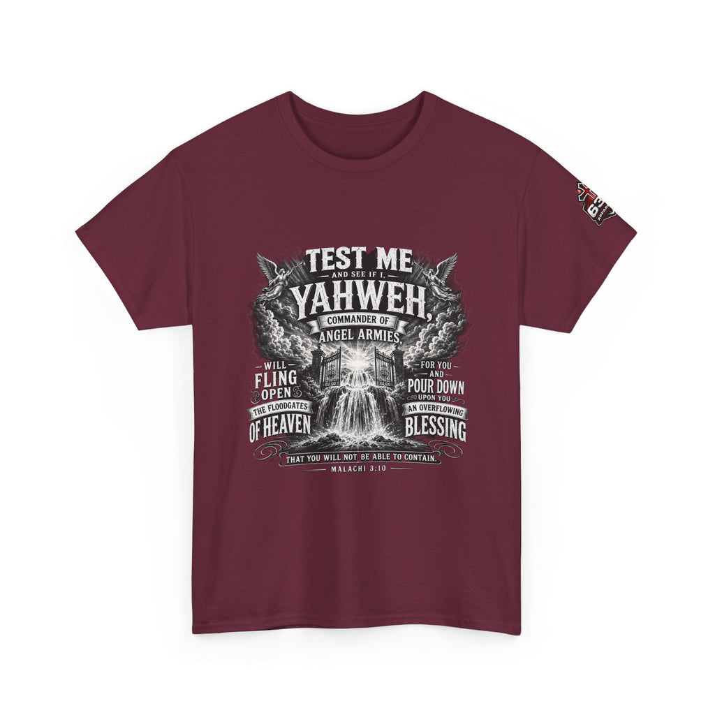 Malachi 3:10 'Open the Floodgates of Heaven' T-Shirt