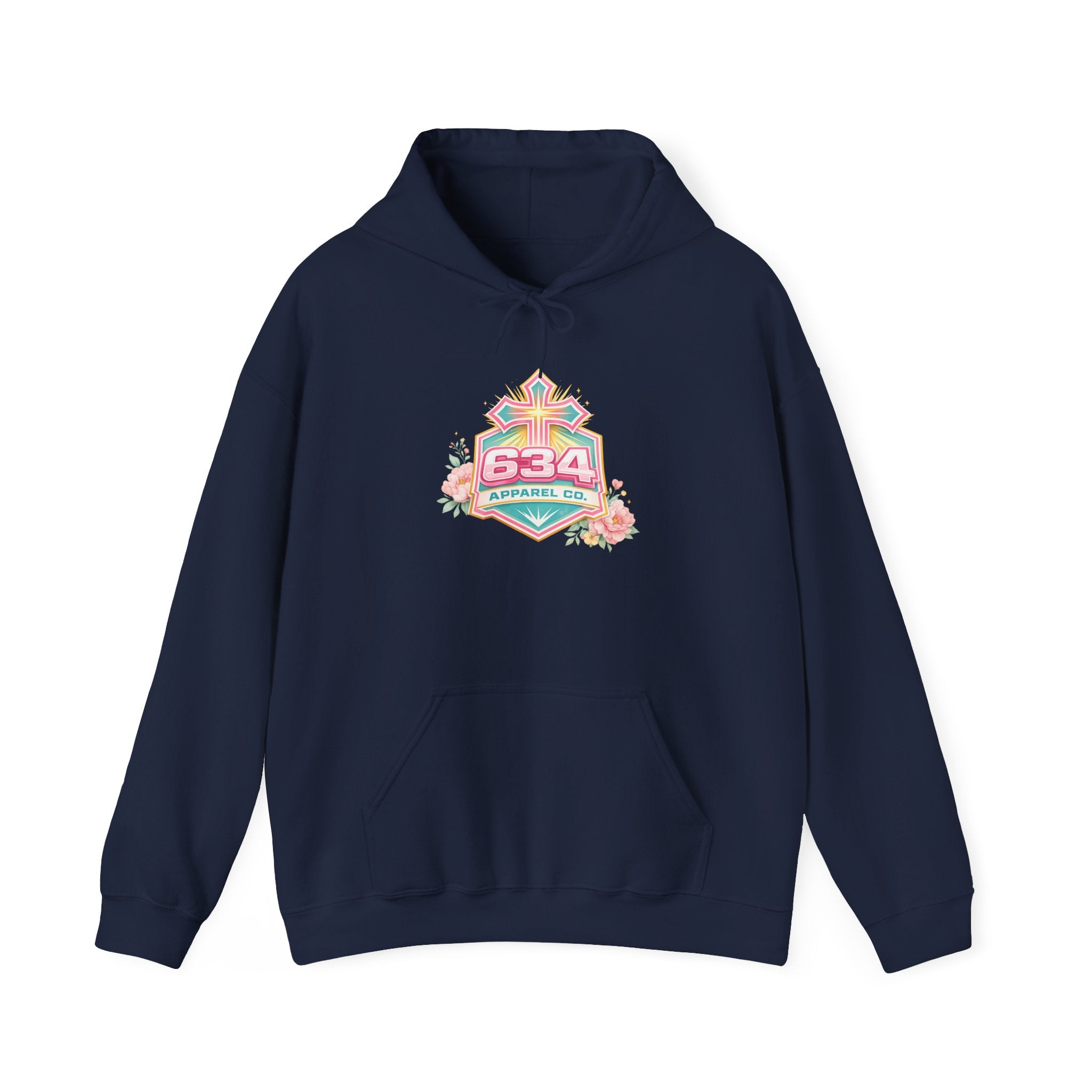 Floral Christian Hoodie — "My Worship Is Loud Because My Wounds Were Deep"