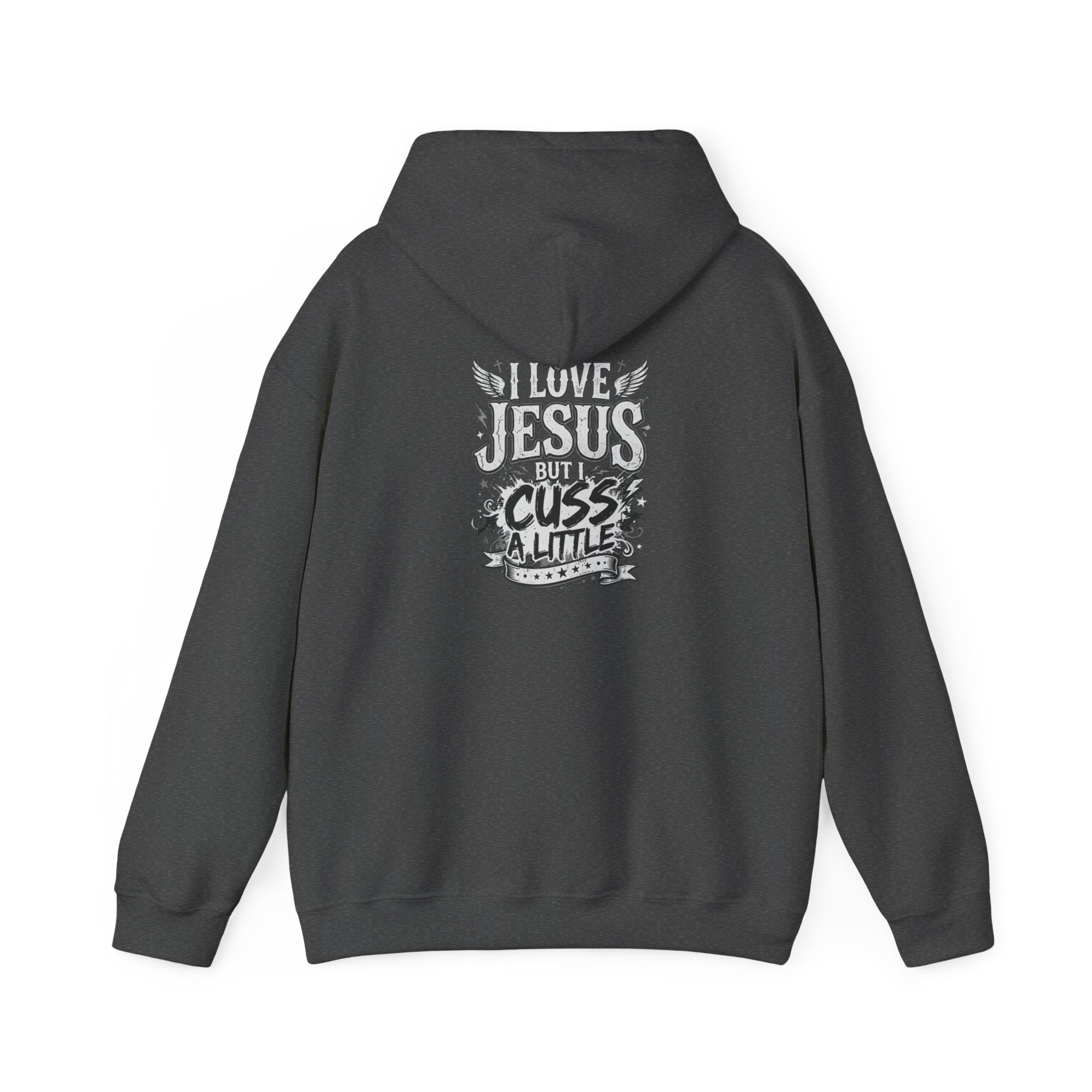 I Cuss a Little Christian Hoodie — Cheeky Faith Saying