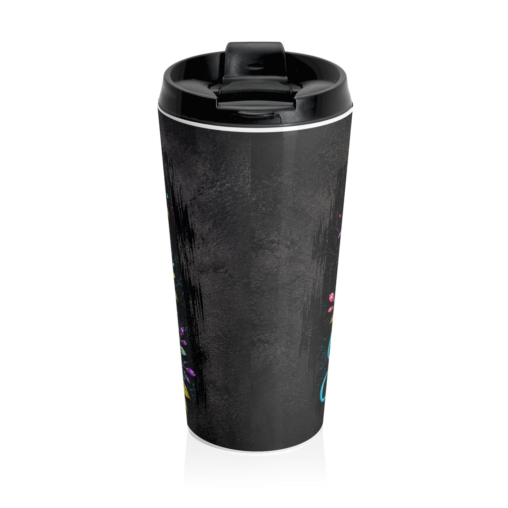 Stainless Steel Travel Mug — "Be Still and Know" Psalm 46:10 Inspirational Bible Verse