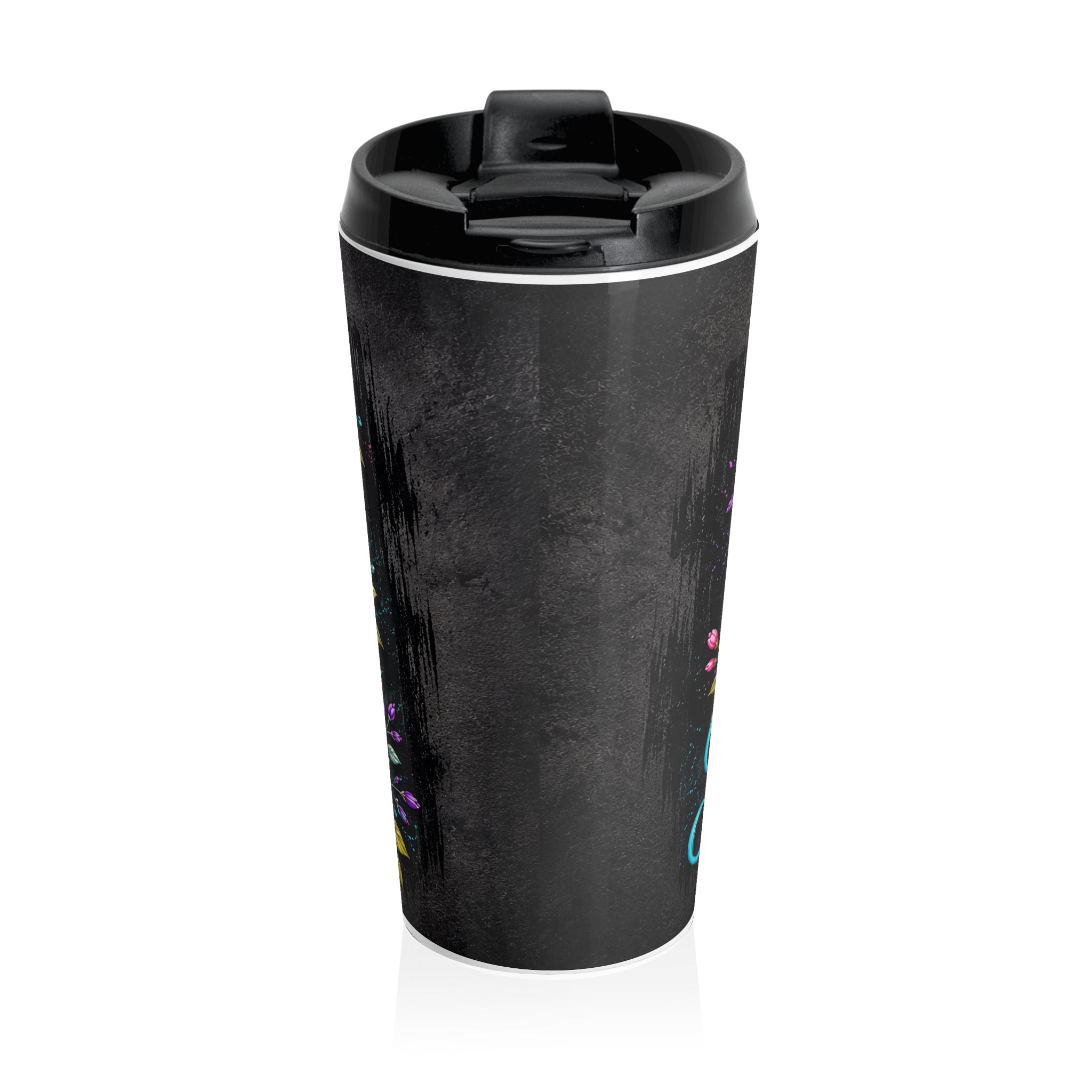 Stainless Steel Travel Mug — "Be Still and Know" Psalm 46:10 Inspirational Bible Verse
