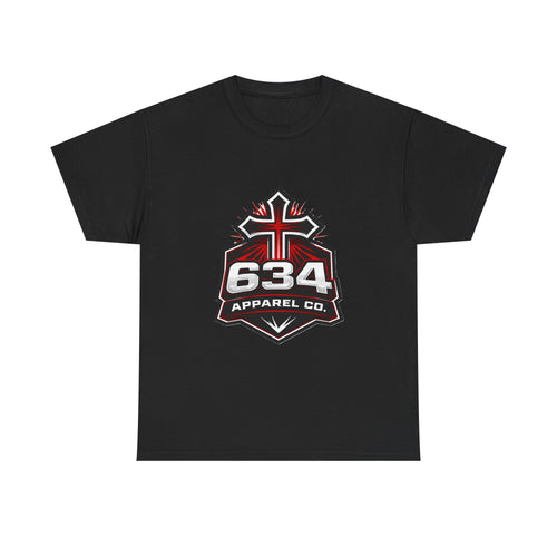 634 Apparel Co. Logo T-Shirt — Cross Shield Graphic Tee