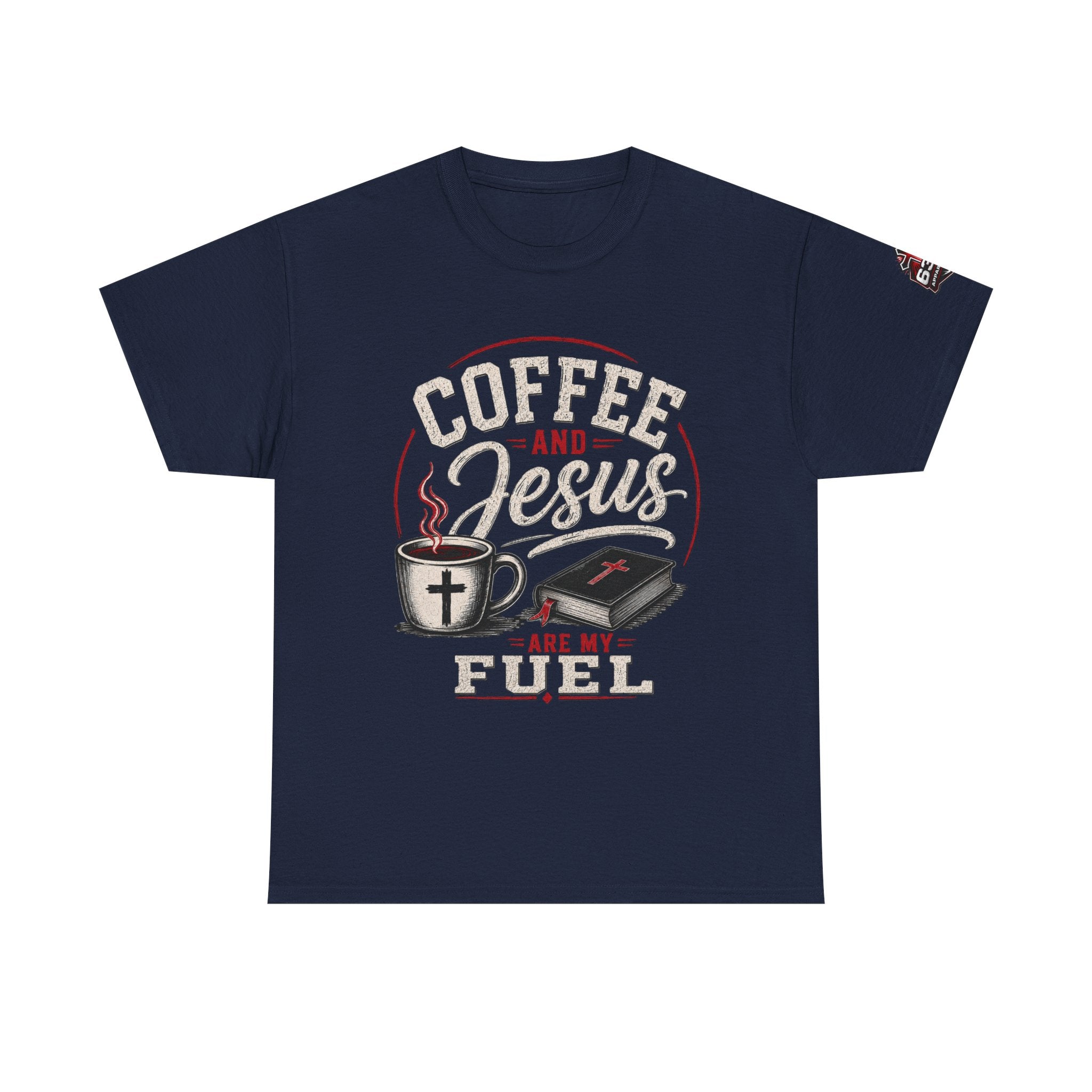 Coffee and Jesus Are My Fuel T-Shirt — Faith & Coffee Graphic Tee