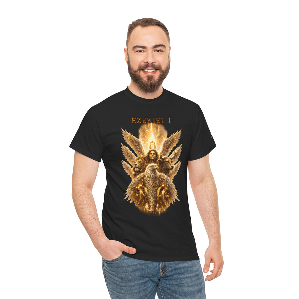 Ezekiel 1 Angel Tee — Bold Biblical Vision Graphic T-Shirt