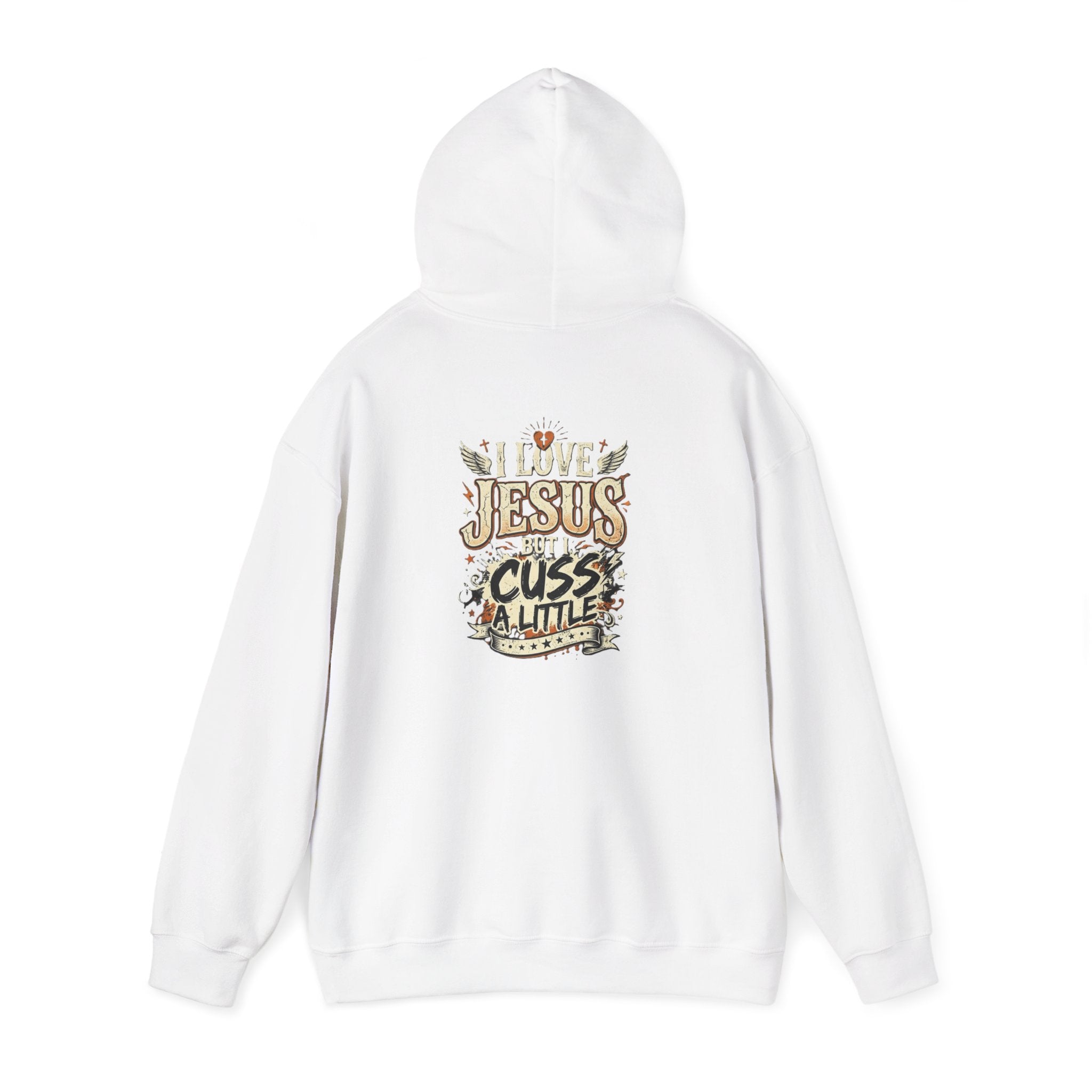 I Love Jesus But I Cuss a Little Hoodie — Christian Faith Hoodie