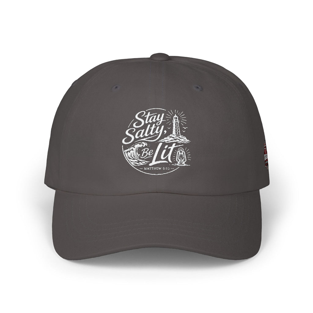 Classic Dad Cap — "Stay Salty Be Lit" Matthew 5:13-16 Embroidered Hat