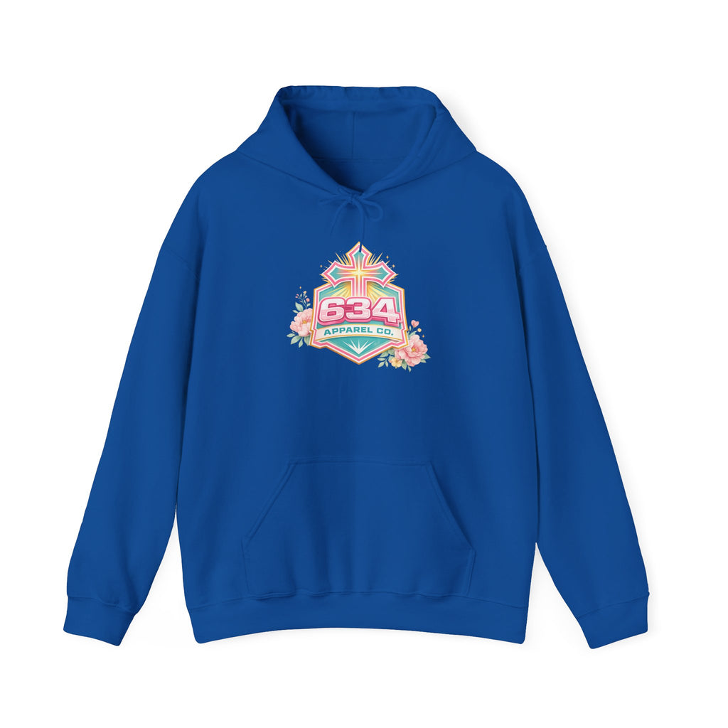 Floral Embrace Impossibilities Hooded Sweatshirt — Inspirational 'Expect to See Miracles' Quote