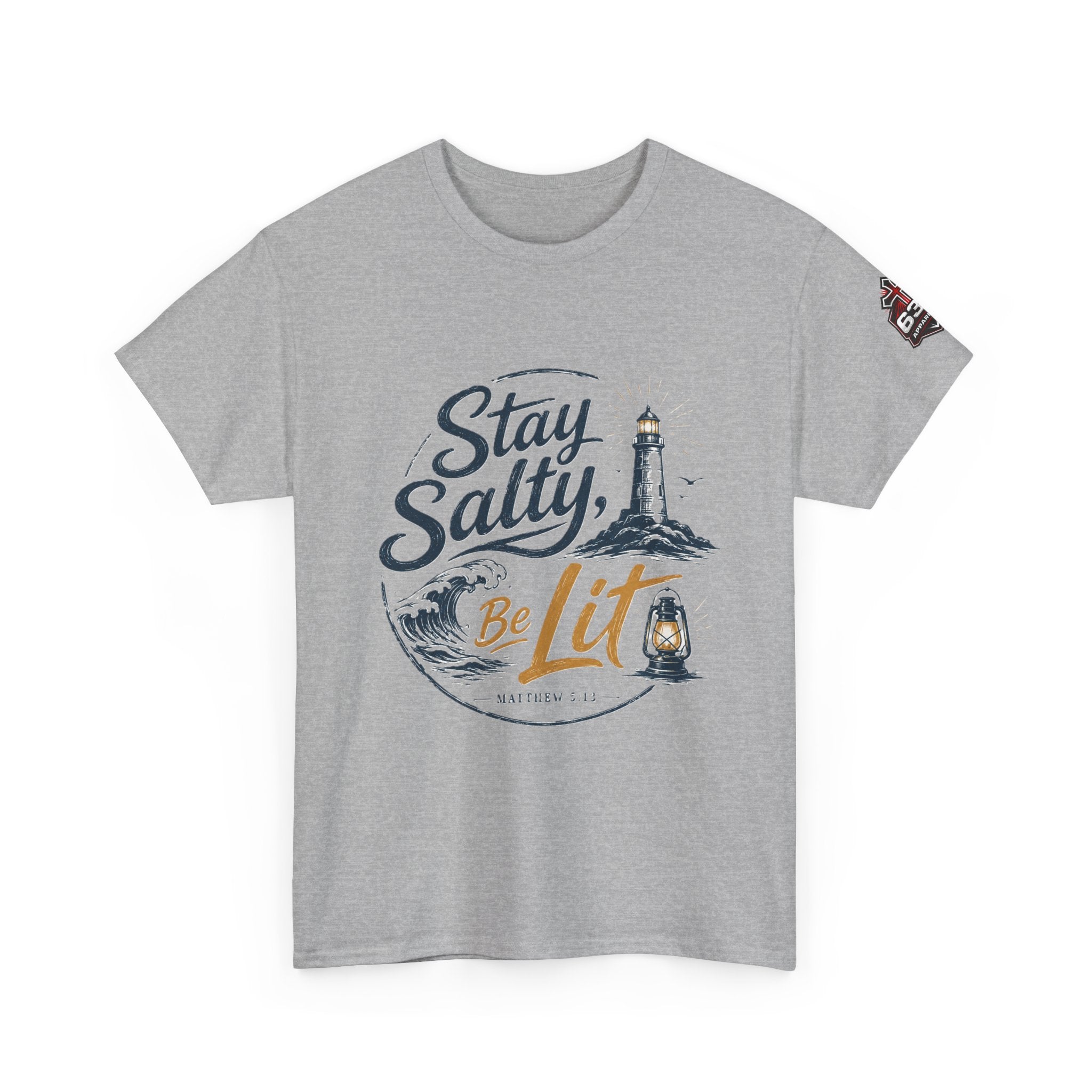 Stay Salty Be Lit Matthew 5:13-16 Christian T-Shirt